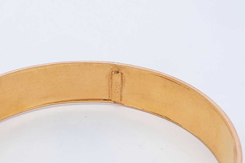 22k Yellow Gold Bangle Bracelet 19.4 Grams Eb0824cxzsa