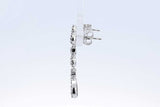 Approx. 0.26ctw Diamond Dangle Earrings In 10k White Gold 2 Grams Eb0724lxzdu