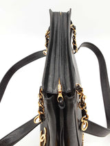 Chanel Black Caviar Leather Triple Cc Shoulder Bag Eb0926lrxzde