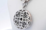 2.8cttw Diamond Pendant Necklace 14k White Gold 27.6 Grams 17 Inch Eb0326oxrxdu