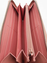 Gucci Pink Quilted Chevron Leather Marmont Continental Wallet Eb0126lrxsa