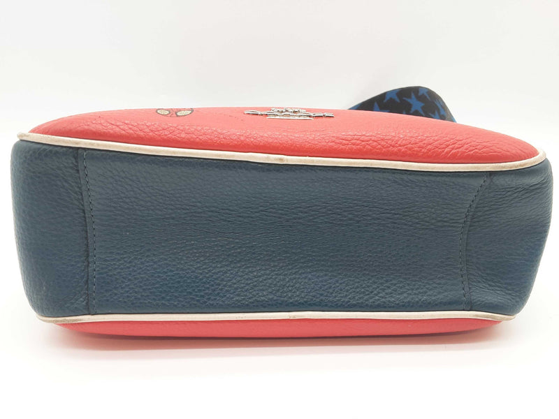 Coach X Marvel Spiderman Jes Red Blue Leather Crossbody Bag Do0625ixde