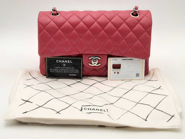 Chanel Medium Double Flap Pink Lambskin Handbag Aa0525wezxsa