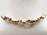 10k Two-tone Yellow White Gold 120.0g Chain 36 In Do0924pxzxde