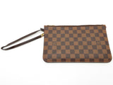 Louis Vuitton Pochette Brown Damier Ebene Coated Canvas Pouch Do0926oxzde