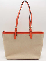 Michael Kors Jet Set Poppy Double Pocket Tote Beige Aa0526wrsa