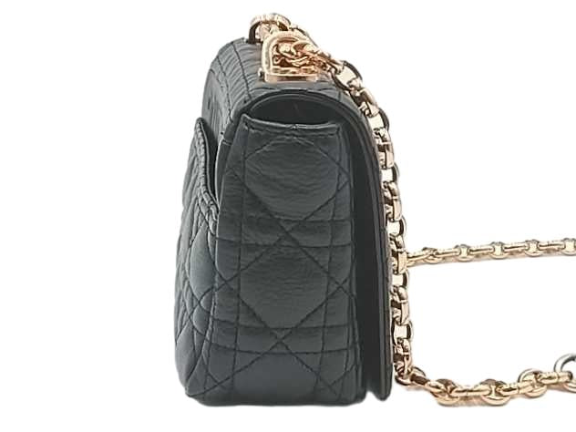 Christian Dior Caro Black Supple Cannage Calfskin 2021 Aa1025oxcrmia