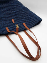 Yves Saint Laurent Panier Blue Raffia Tote Bag Eb0526cxzde