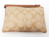 Coach Signature Canvas Corner Zip Wristlet Sd0826ozdu