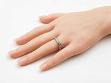 0.77 Cttw Diamond & 14k White Gold Channel-set Wedding Ring 3.9 Grams Size 8.75 Fw0726crxdu