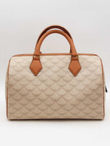 Mcm Monogram Canvas Ella Lauretos Boston Bag Eb0626oxzsa