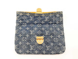 Louis Vuitton Pochette Plat Clutch In Monogram Blue Denim Fw0526crzdu