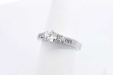 Approx. 0.79ctw Diamond Ring In 14k White Gold 7.4 Grams Size 7 Eb1124pordu