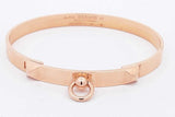 Hermes 18k Rose Gold Collier De Chien Bracelet 25 Grams Size St Eb0126pxxzsa