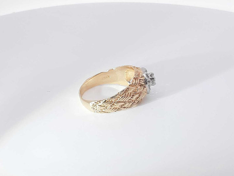 .32 Ctw Diamonds 14k Yellow Gold 14k 5.2 Grams Ring Size 8 Sd0425pizsa