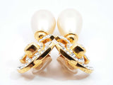 1996 Chanel Gold-tone, Crystal & Faux Pearl Cc Clip-on Earrings  Fw1225irxdu
