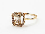 0.54 Cttw Natural Diamonds 18k Yellow Gold Ring Size 6.5 Do1125pxzde