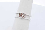 Gucci Interlocking G Sterling Silver Ring 1.9 Grams Gucci Size 13 Eb0626lxzde