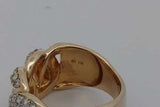 2.16cttw Diamond Cuban Link Ring In 10k Yellow Gold 14.1g Size 7.75 Eb0926icrsa