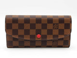 Louis Vuitton Emilie Wallet In Damier Ebene Coated Canvas Fw0726orzdu