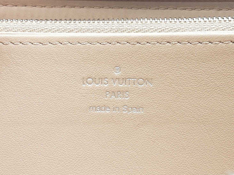 Louis Vuitton Monogram Mahina Bloom Rose Beige Wallet Aa0625oxzsa