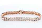 Approx. 2.6ctw Diamond Bracelet 10k Yellow Gold 16.5 Grams 7.5 Inch Eb1224rxzdu