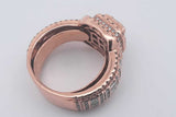 1.68cttw Diamond Ring In 14k Rose Gold 15.5 Grams Size 8.5 Eb0326llxzsa