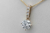 0.94cttw Lab Grown Diamond Pendant Necklace 14k Yellow Gold 18 Inch Eb0926wszsa