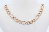 10k Yellow Gold Figaro Chain Necklace 13 Grams 21.5 Inch Eb0126ixzde