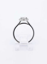 0.80 Cttw Diamond & 95% Platinum Halo Ring 4.9 Grams Size 5 Fw0625cxzdu