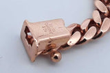 10k Rose Gold Cuban Link Bracelet 15.1 Grams 8.25 Inch Eb0526cxzde