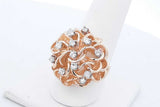 0.6cttw Diamond Ring In 14k Yellow Gold 12.5 Grams Size 8.25 Eb0926lxxzde