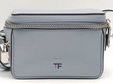 Tom Ford Metro Small Soft Leather Box Shoulder Bag Blue Aa1026lzxsa