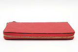 Louis Vuitton Monogram Empreinte Zippy Red Leather Wallet Eb0626orxde