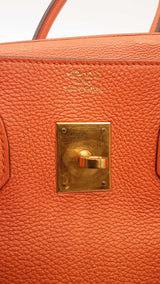 Hermes Birkin 35 Orange Leather Gold Hardware Eb0126rrxzdu