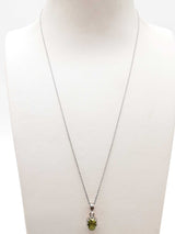 Peridot 0.925 Sterling Silver 4.5g Necklace Stud Earrings Ensemble Do0925lide