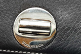 Tiffany & Co. Black Leather Turnlock Wallet On Chain Eb0526lxzde