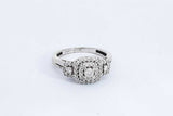 Approx. 0.77ctw Diamond Ring In 14k White Gold 3.8 Grams Size 7.25 Eb0824lrxdu