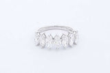 2.1cttw Lab Grown Marquis Diamond Ring 14k White Gold 3.31g Size 6.75 Eb726exzde