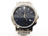Burberry Bu1360 40 Heritage Chronograph Blue Dial Steel Quartz Watch Do0525lpxde