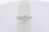 1.34cttw Diamond Ring In 14k White Gold 2.9 Grams Size 4.75 Eb0525loxzsa