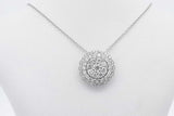 0.37cttw Effy Diamond Pendant Necklace 14k White Gold 3.9g 16-18 In Eb0526wwxsa