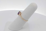 10k Yellow Gold Purple Gemstone Ring 1.6 Grams Size 6 Eb0926ixsa