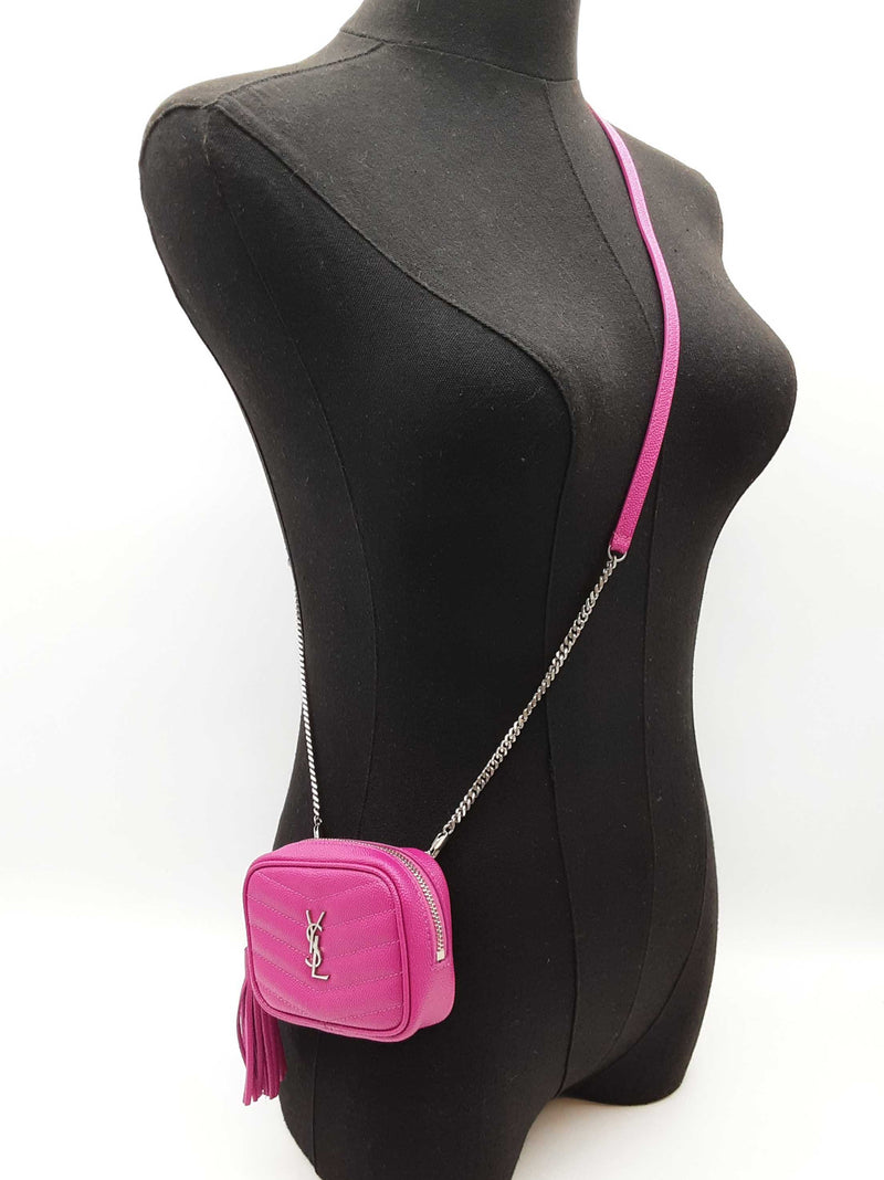 Yves Saint Laurent Ysl Baby Lou Camera Pink Leather Crossbody Bag Do0925orxde