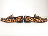 Gucci 1953 Horsebit Loafers Leopard Print Calf Hair Size 8 Sd0926crde