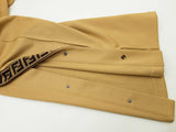 Fendi Ff Gold Brown Wide Leg Snap Sides Track Pants Size 42 Do0326lrxde