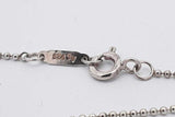 Tiffany & Co. 925 Purple Enamel Heart Key Pendant Necklace 7.5 Grams Eb0426exsa