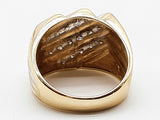 0.32 Cttw Natural Diamonds 10k Two Tone Gold 9.0g Ring Size 10.5 Do0526prxde