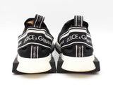 Dolce & Gabbana Sorrento Logo Sneakers In Black & White Size 12 Fw0626rxdu