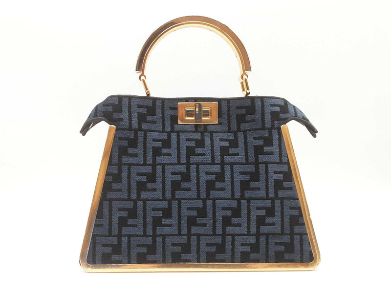 Fendi Peekaboo Iseeu Small Blue Tote Bag Sd0925ozrzde
